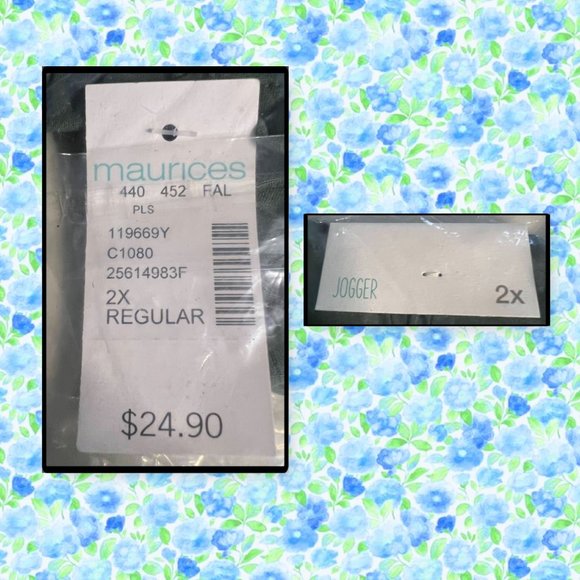 Maurices Plus Size Green Ultra Soft Jogger Pants 2X - Picture 6 of 9